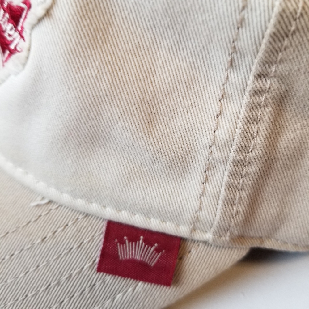Budweiser Distressed Patch Hat Adjustable Strap S… - image 4